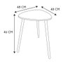 Home Deco Factory Mesa Auxiliar Shelly Blanca