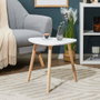 Home Deco Factory Mesa Auxiliar Shelly Blanca