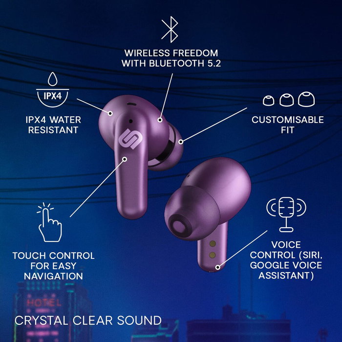 Urbanista auriculares True Wireless Seoul Gaming vivid purple