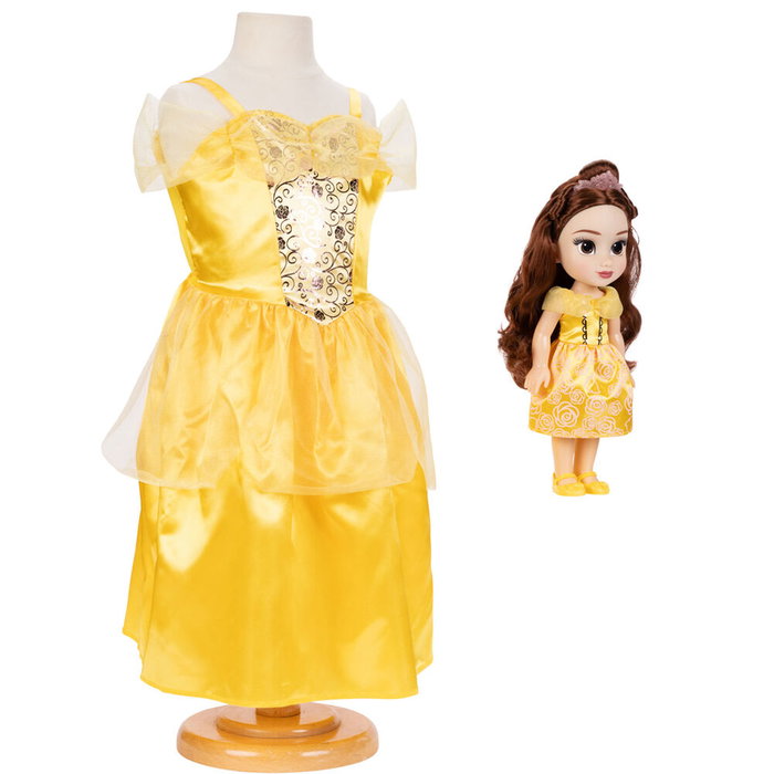 JAKKS PACIFIC Muñeca Bella + Disfraz La Bella y la Bestia Disney 38cm Disfraz 4-7 años