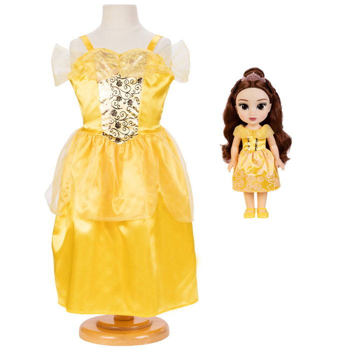 JAKKS PACIFIC Muñeca Bella + Disfraz La Bella y la Bestia Disney 38cm Disfraz 4-7 años