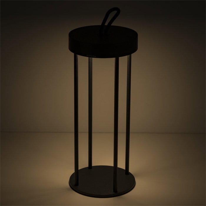 Century Lámpara LED ATHENA negra 3W 3000K regulable IP54