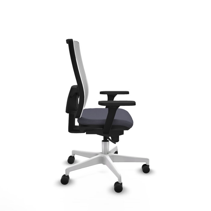 PIQUERAS Y CRESPO Silla de oficina Horna con mecanismo Sincro, Gris oscuro y Blanco PIQUERAS Y CRESPO Silla de oficina Horna con mecanismo Sincro, Gris oscuro y Blanco