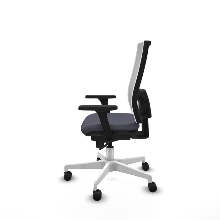 PIQUERAS Y CRESPO Silla de oficina Horna con mecanismo Sincro, Gris oscuro y Blanco PIQUERAS Y CRESPO Silla de oficina Horna con mecanismo Sincro, Gris oscuro y Blanco