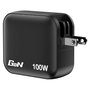 Verbatim Cargador GaN Mini 100W 3 Puertos USB Carga Rápida QC 3.0 Negro