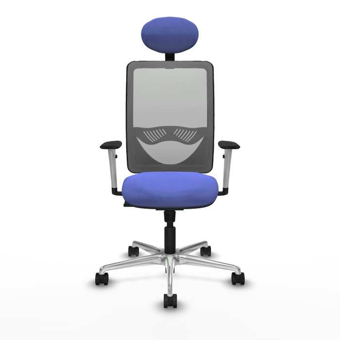 PIQUERAS Y CRESPO Silla de oficina Zulema con mecanismo Sincro, Azul claro y Gris PIQUERAS Y CRESPO Silla de oficina Zulema con mecanismo Sincro, Azul claro y Gris