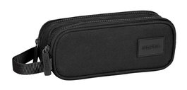 Safta Portatodo Doble Basic Negro 21x8x6cm Chameleon + REACH