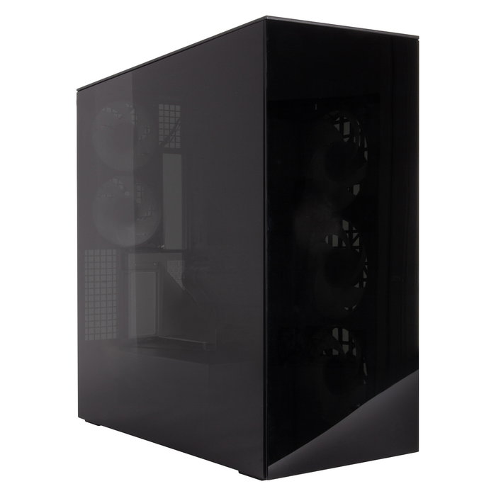 ARCTIC Xtender VG Black Torre PC Gaming Midi Tower Negro con Vidrio Templado, Montaje Vertical GPU, 3 Ventiladores 140mm, Soporte E-ATX, USB-C