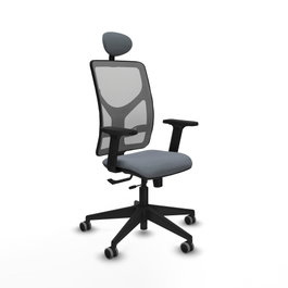 PIQUERAS Y CRESPO Silla de oficina Motilla Gris con mecanismo Sincro/Traslack