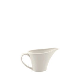 SUMMA VALET GOURMET Jarro para Vajilla, Altura 7 cm (7.5 x 16.5 cm), Capacidad 25 cl, Vitro Porcelana Blanco Marfil, Apto Lavavajillas