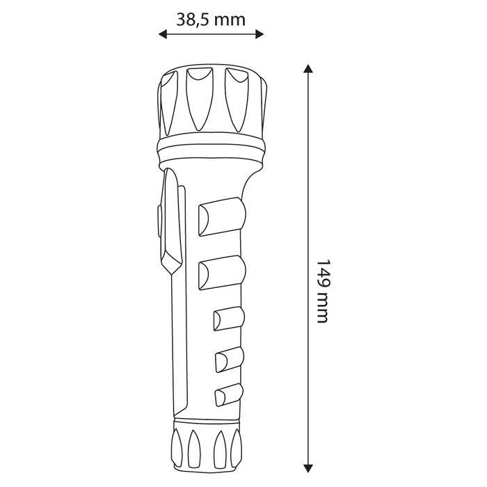ENTAC EFL-2AA-PL Linterna de mano LED ENTAC EFL-2AA-PL Linterna de mano LED