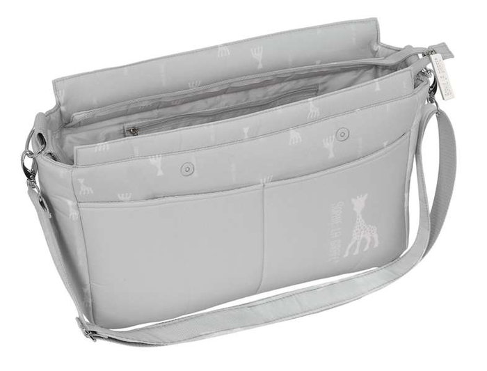 Safta Bolso Adaptable para Carrito de Bebé, Reversible y Repelente, Sophie la Girafe Mum, 46x26x15 cm