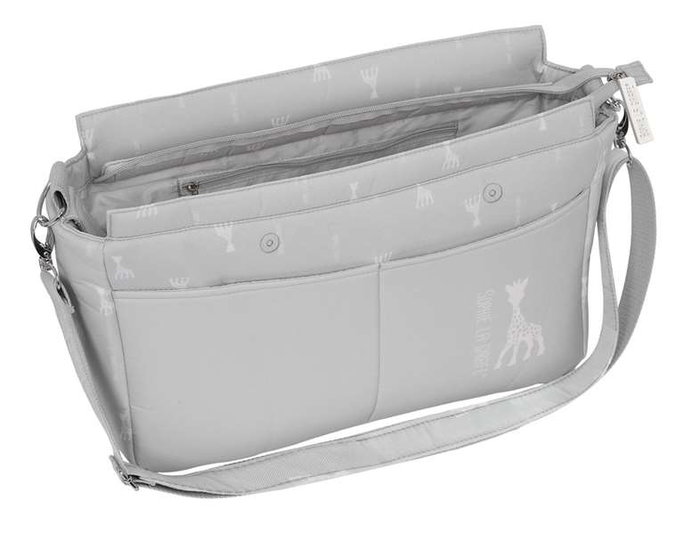 Safta Bolso Adaptable para Carrito de Bebé, Reversible y Repelente, Sophie la Girafe Mum, 46x26x15 cm
