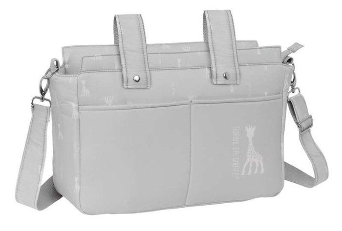 Safta Bolso Adaptable para Carrito de Bebé, Reversible y Repelente, Sophie la Girafe Mum, 46x26x15 cm