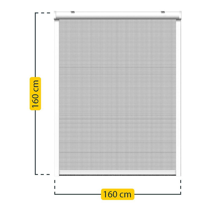 Schellenberg Mosquitera Enrollable, Blanco 160x160 cm, Equipo Completo para Ventanas, Fácil Montaje, Tejido Fibra de Vidrio Antracita Schellenberg Mosquitera Enrollable, Blanco 160x160 cm, Equipo Completo para Ventanas, Fácil Montaje, Tejido Fibra de Vidrio Antracita