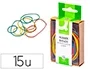 Q-connect Gomillas elásticas colores caja de 15 gr, surtidas nº 8 y nº 4