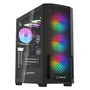 Rampage Shelob Caja PC Mid-Tower con 4 Ventiladores ARGB Negro