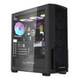 Rampage Shelob Caja PC Mid-Tower con 4 Ventiladores ARGB Negro
