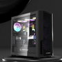 Rampage Shelob Caja PC Mid-Tower con 4 Ventiladores ARGB Negro