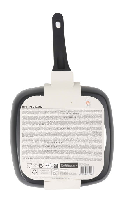 Masterchef Sarten Grill de 26 cm de Aluminio Forjado 3.0 mm (6 Unidades)