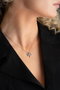 Heliophilia Silver NRZ999034 Collar de Plata de Ley 925 Baño Oro Rosa con Circonita, Oro Rosa y Azul