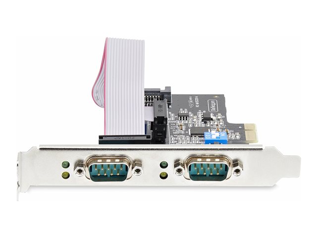 Startech Tarjeta Serie PCIe de 2 Puertos DB9 RS232/RS422/RS485 con Brackets