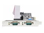 Startech Tarjeta Serie PCIe de 2 Puertos DB9 RS232/RS422/RS485 con Brackets