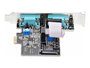 Startech Tarjeta Serie PCIe de 2 Puertos DB9 RS232/RS422/RS485 con Brackets