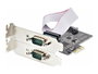 Startech Tarjeta Serie PCIe de 2 Puertos DB9 RS232/RS422/RS485 con Brackets
