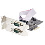 Startech Tarjeta Serie PCIe de 2 Puertos DB9 RS232/RS422/RS485 con Brackets