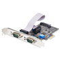 Startech Tarjeta Serie PCIe de 2 Puertos DB9 RS232/RS422/RS485 con Brackets