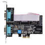 Startech Tarjeta Serie PCIe de 2 Puertos DB9 RS232/RS422/RS485 con Brackets