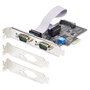 Startech Tarjeta Serie PCIe de 2 Puertos DB9 RS232/RS422/RS485 con Brackets