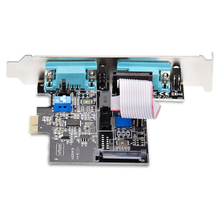 Startech Tarjeta Serie PCIe de 2 Puertos DB9 RS232/RS422/RS485 con Brackets