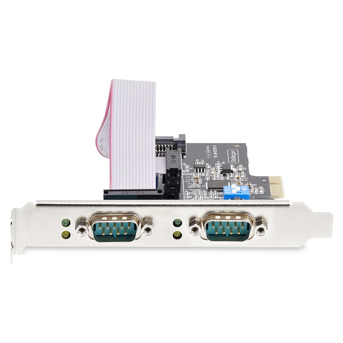 Startech Tarjeta Serie PCIe de 2 Puertos DB9 RS232/RS422/RS485 con Brackets
