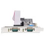 Startech Tarjeta Serie PCIe de 2 Puertos DB9 RS232/RS422/RS485 con Brackets