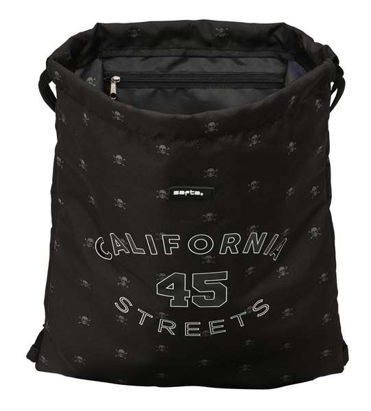 Bolsa Mochila con Cuerdas Safta California Negro 35 x 40 x 1 cm