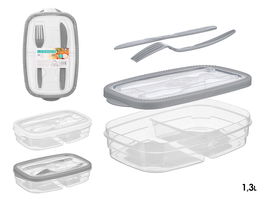 Leknes Fiambrera Surtidos Colores 26 x 16 x 5.5 cm (Set de 24)