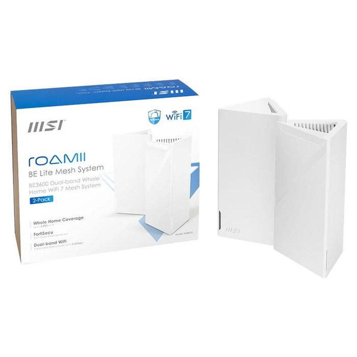 MSI Roamii BE Lite Mesh System 2-pack MRBE50 Blanco