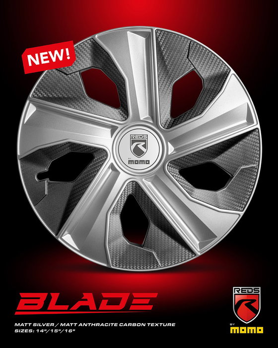 Momo Tapacubos Blade Mate Mate Plata y Anticorrosivo 15 - 4 Piezas Momo Tapacubos Blade Mate Mate Plata y Anticorrosivo 15 - 4 Piezas