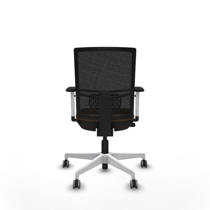 PIQUERAS Y CRESPO Silla de oficina Yunquera con mecanismo Sincro/Traslack, Marrón y Negro