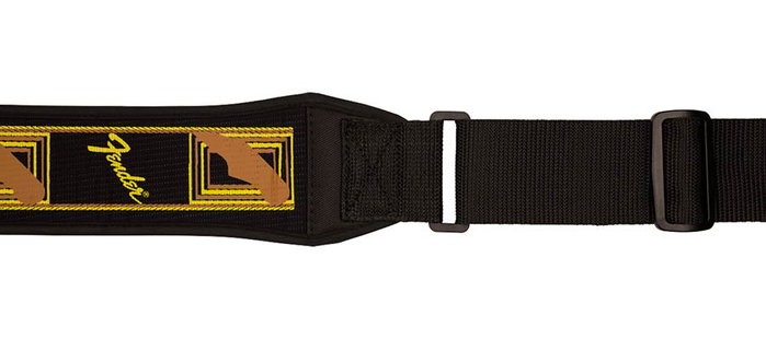 Fender Correa de Neopreno Swell Negro/Amarillo/Marrón Fender Correa de Neopreno Swell Negro/Amarillo/Marrón