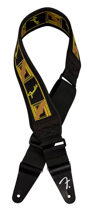 Fender Correa de Neopreno Swell Negro/Amarillo/Marrón Fender Correa de Neopreno Swell Negro/Amarillo/Marrón