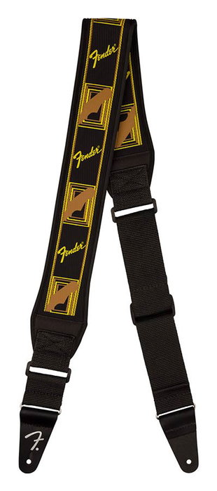Fender Correa de Neopreno Swell Negro/Amarillo/Marrón Fender Correa de Neopreno Swell Negro/Amarillo/Marrón