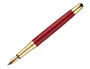 Belius Pluma y estuche Soiree color Art Deco granate y dorado con tinta azul