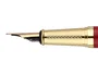 Belius Pluma y estuche Soiree color Art Deco granate y dorado con tinta azul