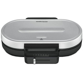 Rommelsbacher WA 1250 Gofrera de 1250 W, Plata y Negro