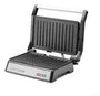 Orbegozo GR 3260 Grill Eléctrico de Contacto 1000W con Placas Abatibles 180º, Superficie 23x14.5cm, Bandeja Recoge Salsas y Asa Fría al Tacto