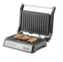Orbegozo GR 3260 Grill Eléctrico de Contacto 1000W con Placas Abatibles 180º, Superficie 23x14.5cm, Bandeja Recoge Salsas y Asa Fría al Tacto
