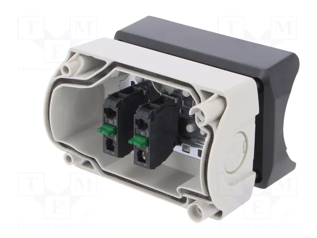 SCHNEIDER ELECTRIC Harmony XB5 Casete de Control 22mm con 2 Botones Planos SCHNEIDER ELECTRIC Harmony XB5 Casete de Control 22mm con 2 Botones Planos